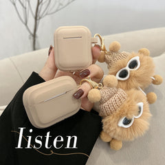 2022 Plush doll 3d cute earphone case for apple airpod 3 wireless bluetooth charging box for airpods 2 1 pro cartoon cover shell