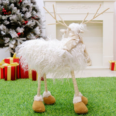 Yickyue 50CM Reindeer Deer Elk Dolls Toys Christmas Decoration Standing Toy Craft New Year Gift Home House Xmas Ornament Decor Navidad