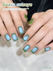 YICKYUE  -  15Ml Guava Cat Eye gel nail polish, UV LED curing, long-acting fast drying nail art gel - ideal gift for women For Spring