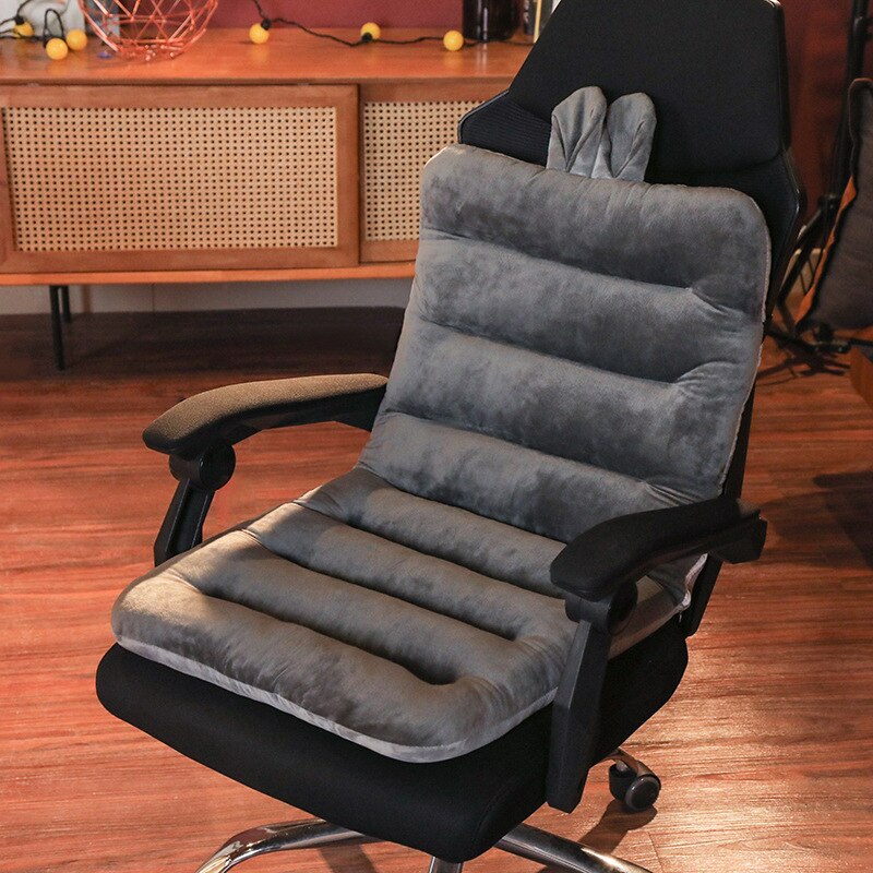 Double-sided Usable Winter Stuffed Fuzzy Plush Sofa Seat Cushion Animal Indoor Floor Chair Pillow for Winter Warm