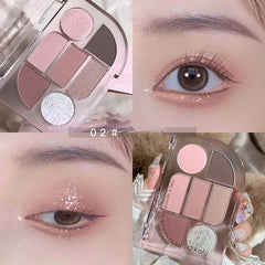 Yickyue 7/5 Colors Glitter Eye Shadow Waterproof Eyeshadow Long-lasting Pigment Eyeshadows Shiny Eyes Korean Cosmetics Tools
