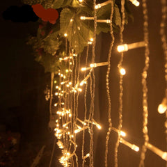 3.5M LED icicle light string new year fairy decoration EU/US Plug 220V 110V Christmas lighting holiday garden garland waterproof