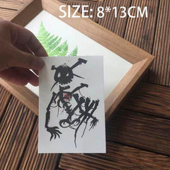 Waterproof Temporary Tattoo Skull Water Ink Style Body Art Fake Tattoo Flash Tatto Arm Leg Male