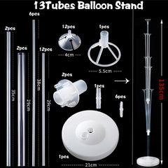 YICKYUE  -  13Tubes LED Glow Balloon Stand Holder Balloon Stick Happy Birthday Balloon Kids Baby Shower Adult Wedding Party Decoration