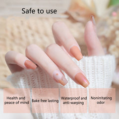 YICKYUE  -  Jelly Gel Nail Polish Nude Color Sequins Crystal Translucent Nail Art Gel Semi Permanent Manicure Glitter Top Coat Nails Varnish