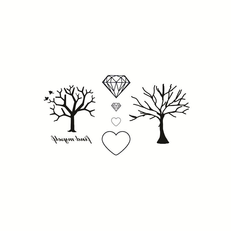 Sexy Hand-Painted Tree Waterproof Temporary Tattoo Stickers Female And Male Wrist Arm Fake Tattoo Plant Small Sticker
