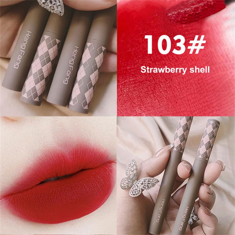 ELECOOL Lip Gloss 4 Colors Matte Lipstick Long-lasting Color Lip Mud Multi-purpose For Lip And Cheek Fashion Makeup Cosmetics