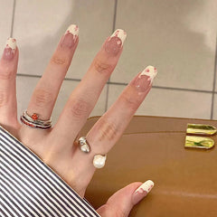Pink Leopard Handmade Press On Nails