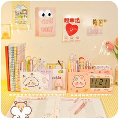 Desktop Book Storage Box Rack Bookshelf Ins File Station Book Stand Basket Drawer Office Pen Holder Small Book Desk Rack Storage