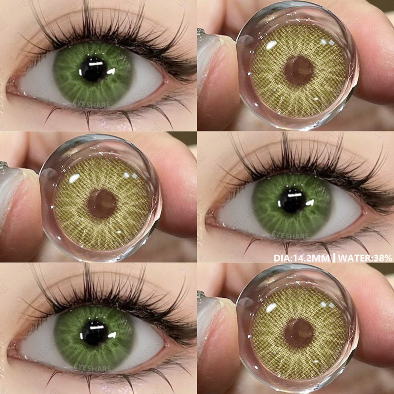 YICKYUE  -  1pair New Color Contact Lenses for Eyes Natural Blue Eye Lenses Purple Lenses Gray Eye Contacts Brown Eye Lens Yearly