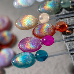 SKVP Rainbow Cat Eye GelI 8ml Polish Winter colorful Reflective Glitter Universal Nail Polish Can Be Use On Any Color Nails