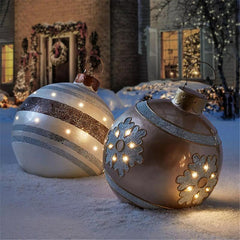 Christmas Ball Outdoor Inflatable 60cm Decoration Gift Xmas Home Toy Garden Christmas Tree New Year Gift Outdoor Inflatable Toys