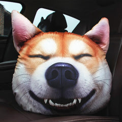 3D k-wow simulation funny pillow boys funny 2 ha pillow creative plush dog Husky Japanese Akita nap pillow