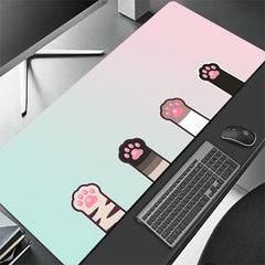 Large Anime Mouse Pad Pink Cute Cat Paw Gaming tapis de souris Kawaii Office Computer Mousepad XXL PC Gamer Laptop Desk Mat Rug