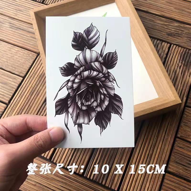 Waterproof Temporary Tattoo Sticker Rose Flower Hand back tatto Art flash tatoo fake tattoos for women men