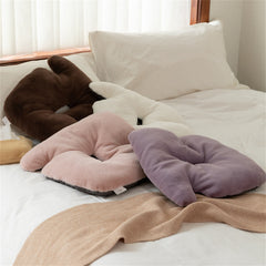 YICKYUE  -  Winter Warm Plush Stuffed Sofa Seat Cushion Imitation Rabbit Fur Throw Pillow for Couch Plush Office Chair Mat Pillow Home Decor