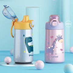 350ml High Quality Kids Thermos Mug Double Stainless Steel Cartoon Vacuum Flasks Children Cute Thermal Water Bottle Tumbler