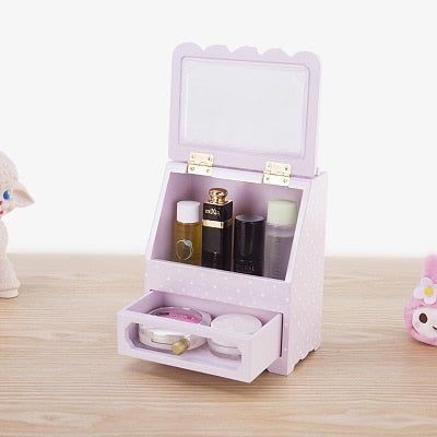 Japan cartoon Pink Swimmer wood box home decoration DIY dolls clothes girls domestic Doll Kit accessories collection