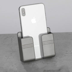 Wall Mounted Organizer Storage Box Remote Control Mounted Mobile Phone Plug Wall Holder Charging Multifunction Holder Stand
