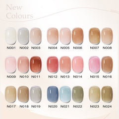 8ml Jelly Gel Nail Polish Transparent Nude Color Clear Blue Semi-permanent Gel Varnish Soak Off UV LED Gel Art Nail Varnish
