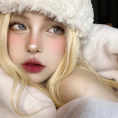 YICKYUE  -  Graded 2pcs/1pair Taylor BlueGray Colored Contact Lenses Cosmetic Softlens 14.2mm