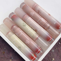 Yickyue Glitter Lip Glaze Beautiful Long Lasting Lip Color First Kiss Series Moisturizing Bright Blooming Liquid Lipstick Cosmestic