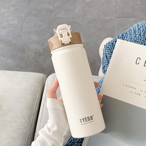 Coffe Thermos Grandes with Straw Vacuum Flasks Lovers Portable Stainless Steel Water Bottle Garrafa Termica Office Thermal Mug
