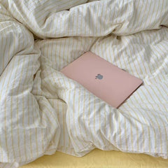 YICKYUE  -  Coastal Stripes Bedding Set - Yellow