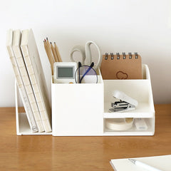 Yickyue Drawer Desktop Storage Box Rack Nordic Style Office Finishing Desk School Supplies Shelf Stationery Storage Office Accessories