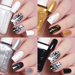 YICKYUE  -  11ml 24 Colors Nail Stamping Polish Gold Silver Nails Art Varnish for Stamping Plate DIY Nail Printing Polish Nail Art Tools