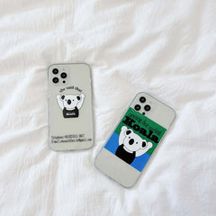 Animal Koala cartoon phone case cute cover capa for iphone xr xs max 7 8 plus x 11 12 mini pro max silicone clear conque funda