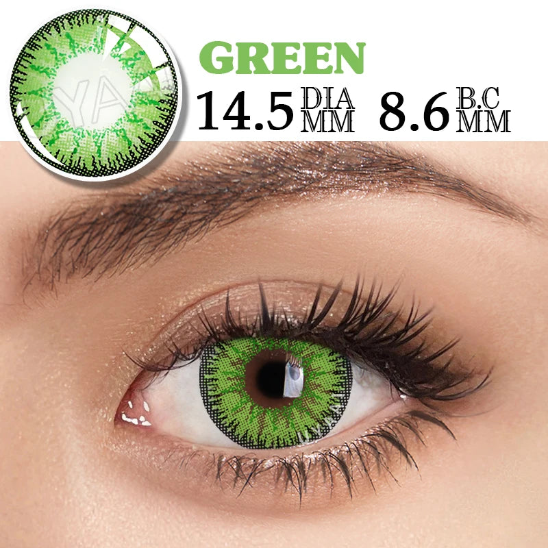 YICKYUE    Halloween Cosplay Color Contact Lenses Cosplay Lens Anime Red Lenses Girl Tears Graduated Colored Lenses Makeup Eye Len