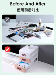 Office Desktop Storage Box Small Drawer Office Desk Sundries Cosmetics Plastic Box Multi-Layer Storage Box storage