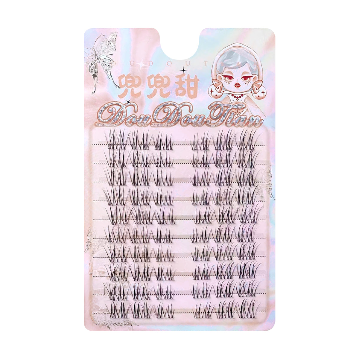YICKYUE  -  3/10 Rows Comic Fake Lashes Fly Fish Tail Style DIY Lash Extension for Korean Pop Girls Cos Makeup Tool