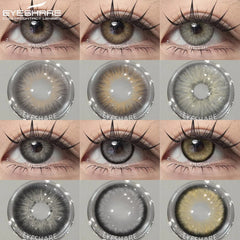 1 Pair Color Contact Lenses for Eyes Color Pupils Natural Brown Lenses Beautiful Pupils Cosmetic Gray Eye Lenses Yearly