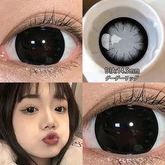 YICKYUE  -  2pcs Korean Lenses Color Contact Lenses For Eyes Myopia Lenses Natural Pupils Brown Lenses Student Anime Free Shipping