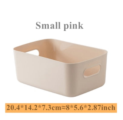 Sundry storage basket student desktop snack storage box plastic cosmetic storage box household kitchen sorting box makeup box