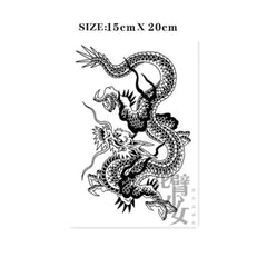 YICKYUE  -  Traditional Dragon Temporary Tattoo Art Fake Tattoo Lasting Tatoo Sticker Arm Waterproof Stickers Japanese Tatuajes Temporales