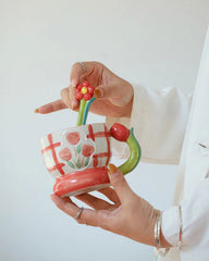 Cute Flower Colorful Mug and Spoon