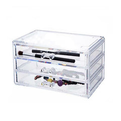 Jewelry Storage Box Cosmetic Organizer Jewelry Organizer Velvet Earring Storage Case Necklace Watch Drawer Acrylic Removable