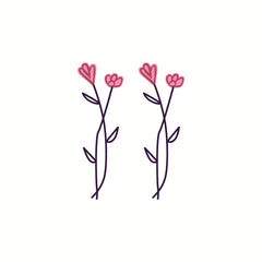 Waterproof Temporary Tattoo Stickere Cute Hand Drawn Flower Design Body Art Fake Tattoo Flash Tattoo Wrist Ankle Female