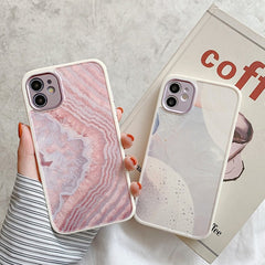 Luxury Marble Silicone Shockproof Phone Soft Case For iPhone 11 12 Pro Max Mini X Xs XR 7 8 Plus SE 2 2022  Lens protection Cover
