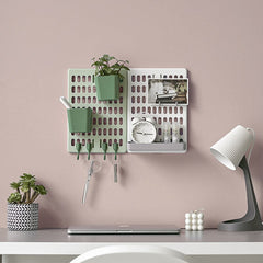 Yickyue Punch-Free Household Wire-Wrap Board Wall Dormitory Kitchen Bathroom Wall Shelf Shelf Wall Storage Hook Rack