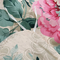 YICKYUE  -  ﻿ Korean Style 100% Cotton Bedding Comforter Cover Set with Pillowcase Flower housse de couette 220x240 Duvet Cover set King Siz