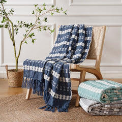 YICKYUE -   Battilo  Sprin Knitted Throws Blanket Super Soft Lightweight Leisure Blanket Throws For Sofa Decorative Bed Blanket Perfect Gift