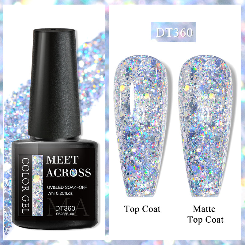 YICKYUE  -  7ml Sparkly Cat Magnetic Nail Gel Polish Semi Permanent UV LED Paintning Gel For Nails Salon UV/LED Need Varnishes