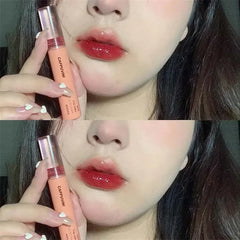 YICKYUE  -  New 6 Color Mirror Dyeing Lip Gloss Moisturizer Liquid Lipstick Waterproof Long Lasting Red Lip Tint Korean Makeup Cosmetic