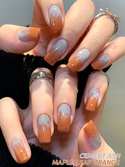 YICKYUE  -  2 Colors 15ML Grey And orange Nail Gel Set Semi Permanent Nail Art Soaking UV LED Nail Salon DIY Nail Salon Gel For Summer