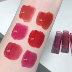 YICKYUE  -  Mirror Water Glossy Lip Glaze Crystal-frozen Glossy Clear Lip Gloss Black Tea Red Liquid Lipstick Doodle Lips Korean Makeup