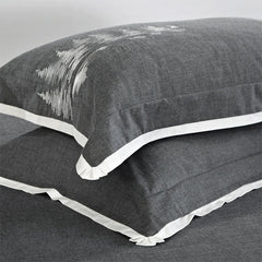 4Pcs 100% Cotton soft Bed sheet set Grey Deer Bedding sets/Bed cover Queen King size Duvet cover bed sheet set Pillowcase Gifts